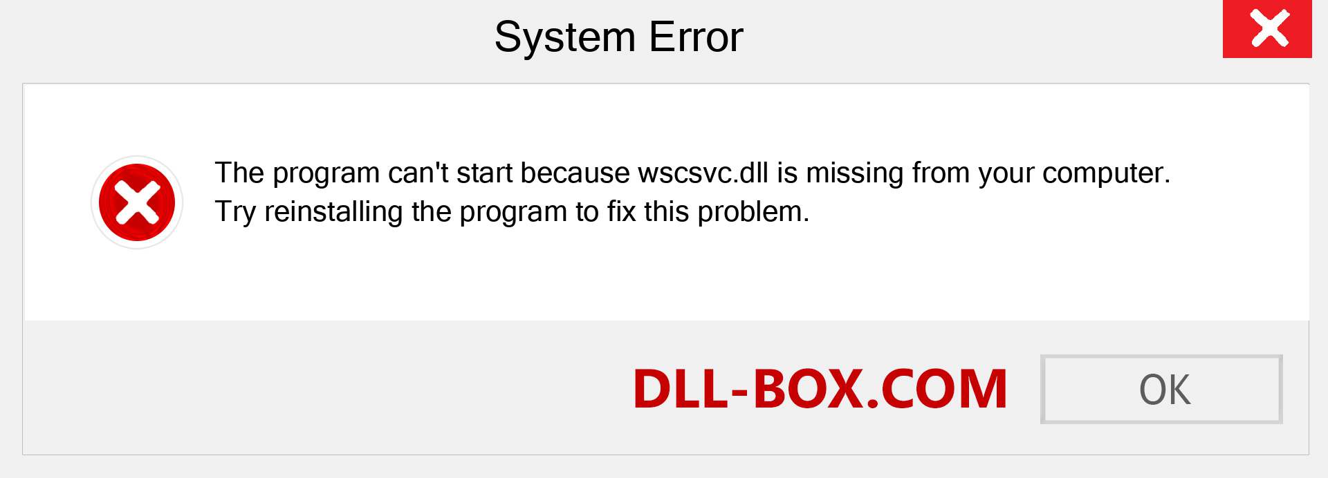  wscsvc.dll file is missing?. Download for Windows 7, 8, 10 - Fix  wscsvc dll Missing Error on Windows, photos, images